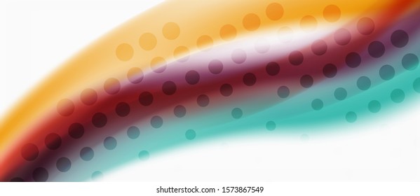 Patrón de onda abstracta de moda, líneas multicolores sobre fondo blanco para el diseño de papel pintado. Vector de fondo colorido. Patrón moderno. Elemento vector creativo.