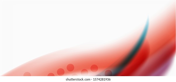 Trendy abstract wave blur pattern, multicolored lines on white background for wallpaper design. Colorful background vector. Modern pattern. Creative vector element.