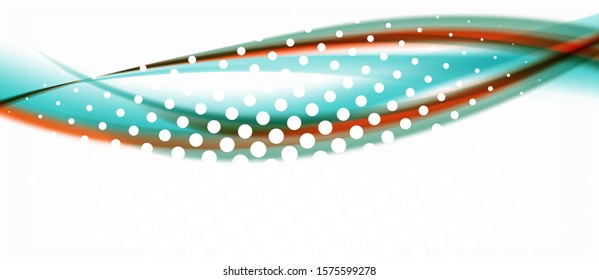 Trendy abstract wave blur pattern, multicolored lines on white background for wallpaper design. Colorful background vector. Modern pattern. Creative vector element.