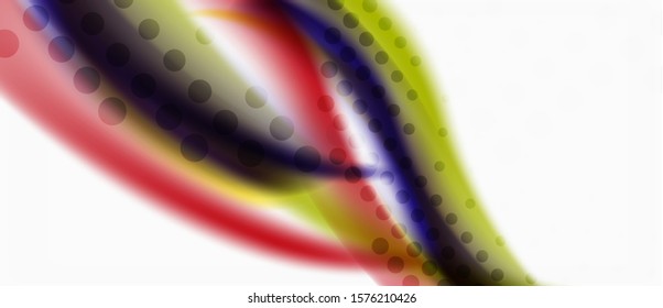 Patrón de onda abstracta de moda, líneas multicolores sobre fondo blanco para el diseño de papel pintado. Vector de fondo colorido. Patrón moderno. Elemento vector creativo.