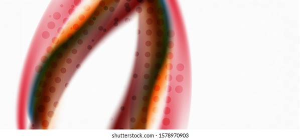 Trendy abstract wave blur pattern, multicolored lines on white background for wallpaper design. Colorful background vector. Modern pattern. Creative vector element.