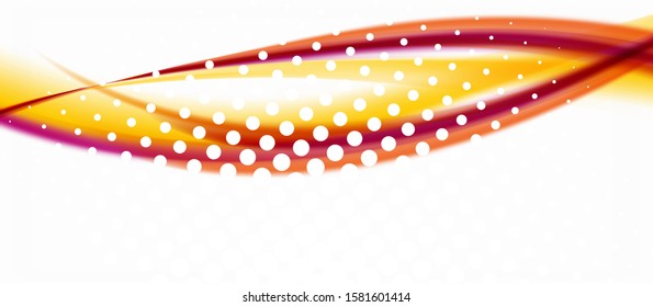 Trendy abstract wave blur pattern, multicolored lines on white background for wallpaper design. Colorful background vector. Modern pattern. Creative vector element.