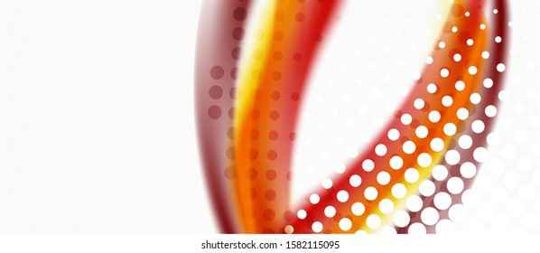 Trendy abstract wave blur pattern, multicolored lines on white background for wallpaper design. Colorful background vector. Modern pattern. Creative vector element.