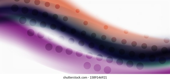 Trendy abstract wave blur pattern, multicolored lines on white background for wallpaper design. Colorful background vector. Modern pattern. Creative vector element.