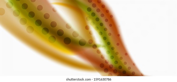 Trendy abstract wave blur pattern, multicolored lines on white background for wallpaper design. Colorful background vector. Modern pattern. Creative vector element.