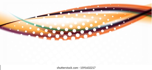 Trendy abstract wave blur pattern, multicolored lines on white background for wallpaper design. Colorful background vector. Modern pattern. Creative vector element.