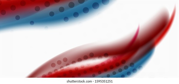 Trendy abstract wave blur pattern, multicolored lines on white background for wallpaper design. Colorful background vector. Modern pattern. Creative vector element.