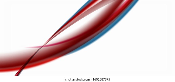 Trendy abstract wave blur pattern, multicolored lines on white background for wallpaper design. Colorful background vector. Modern pattern. Creative vector element.