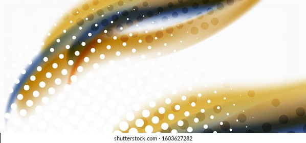 Trendy abstrakte Wellenunscharfmuster, mehrfarbige Linien auf weißem Hintergrund für Tapete-Design. Farbiger Hintergrund, Vektorgrafik. Modernes Muster. Kreatives Vektorelement.