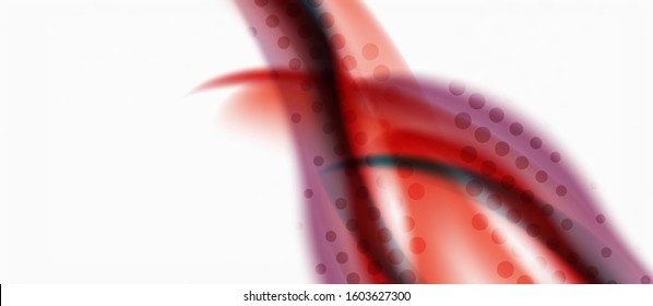 Trendy abstract wave blur pattern, multicolored lines on white background for wallpaper design. Colorful background vector. Modern pattern. Creative vector element.