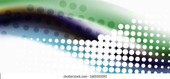 Trendy abstract wave blur pattern, multicolored lines on white background for wallpaper design. Colorful background vector. Modern pattern. Creative vector element.