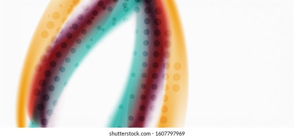 Trendy abstract wave blur pattern, multicolored lines on white background for wallpaper design. Colorful background vector. Modern pattern. Creative vector element.