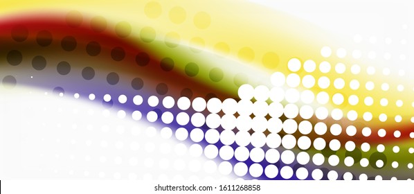 Trendy abstract wave blur pattern, multicolored lines on white background for wallpaper design. Colorful background vector. Modern pattern. Creative vector element.