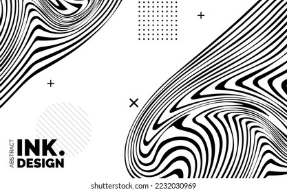 Trendy abstract wavy backgrounds. Seamless striped patterns. Geometry optical effects. Fashion print for textile and fabric. Diagonal;vertical;deformed lines and ripples