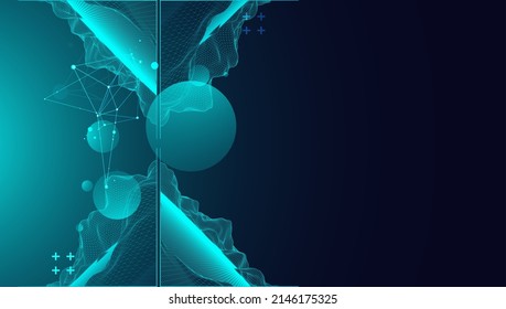 Fondo de trama abstracto moderno. Elementos artísticos modernos de ciencia o tecnología. Ilustración superficial. Vector.