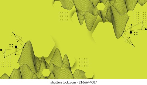 Fondo de trama abstracto moderno. Elementos artísticos modernos de ciencia o tecnología. Ilustración superficial. Vector.