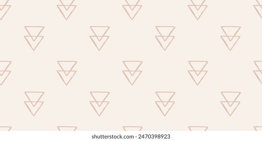 Trendiges ästhetisches abstraktes nahtloses Muster mit geometrischem Druck. Minimalistischer organischer Pinselstrich, Tintenstruktur. Einfaches Design für Bildschirmhintergrund, Textil, Verpackung, Verpackung, Stoff, Branding, Dekoration.