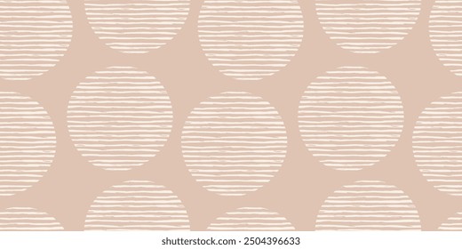 Trendy aesthetic abstract seamless pattern with geometric print. Minimalistic Organic brush stroke, ink texture. Simple design for wallpaper, textile, wrapping, packing, fabric, branding, decoration.
