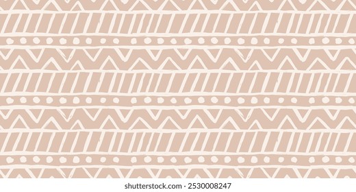 Trendy aesthetic abstract seamless pattern with geometric print. Minimalistic Organic brush stroke, ink texture. Simple design for wallpaper, textile, wrapping, packing, fabric, branding, decoration.