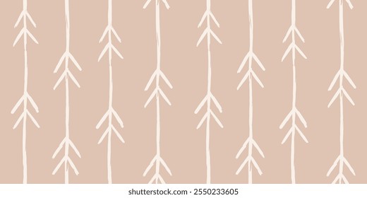 Padrão moderno abstrato sem emenda estética com impressão geométrica. Traçado de pincel orgânico minimalista, textura de tinta. Design simples para papel de parede, têxtil, embalagem, embalagem, tecido, branding, decoração.
