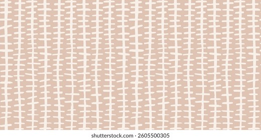 Trendy aesthetic abstract seamless pattern with geometric print. Minimalistic Organic brush stroke, ink texture. Simple design for wallpaper, textile, wrapping, packing, fabric, branding, decoration.