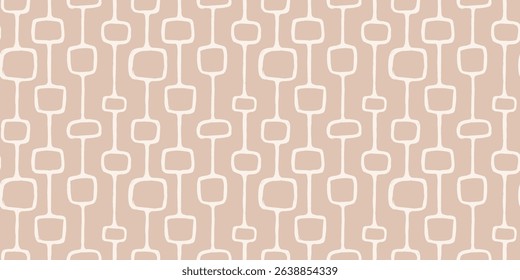 Trendy aesthetic abstract seamless pattern with geometric print. Minimalistic Organic brush stroke, ink texture. Simple design for wallpaper, textile, wrapping, packing, fabric, branding, decoration.