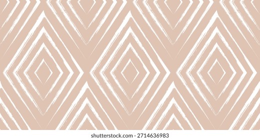 Trendy aesthetic abstract seamless pattern with geometric print. Minimalistic Organic brush stroke, ink texture. Simple design for wallpaper, textile, wrapping, packing, fabric, branding, decoration.
