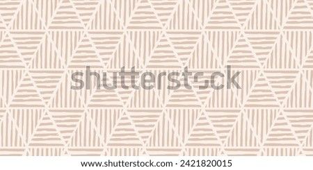 Trendy aesthetic abstract seamless pattern with geometric print. Minimalistic Organic brush stroke, ink texture. Simple design for wallpaper, textile, wrapping, packing, fabric, branding, decoration.