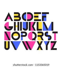 Trendy alphabet desgin.