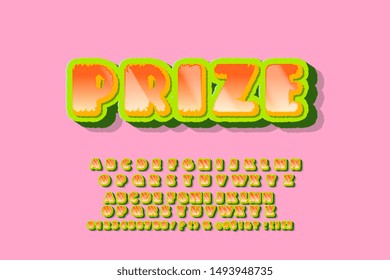 Trendy alphabet. Typeface modern typography sans serif style for party poster, printing on fabric, t shirt, promotion, decoration, stamp, label, special offer. Cool font. Vector 10 eps