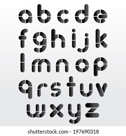 Trendy Alphabet Vector Design