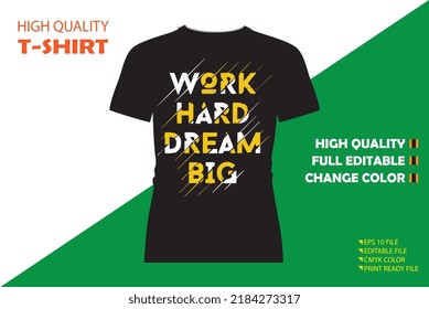 Trendy apparel black and white fashionable with typography t shirt lettering motivational quotes design. Vector art illustration with vintage style.