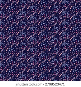 Setas e corações na moda repetindo o padrão perfeito em cores pastel