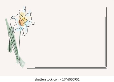 
Trendy art cards with simple wildflowers floral elements. Template for greetings, invitations, cards, or save the date.