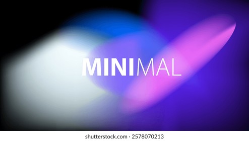 Trendy aura style background with light neon blue blurred gradient. Modern wallpaper design for poster, website, placard, cover, advertising.