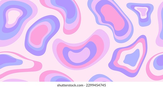 Fondo moderno con formas líquidas abstractas. Formas estratificadas. Colores holográficos. Formas de neón. Ilustración del vector