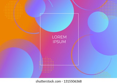 Trendy background with circles. EPS 10, vector illustration