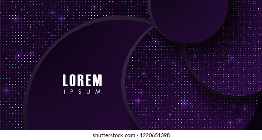 Trendy background with colored sparkles. Modern design.Universal vector background for poster, banners, flyers, card.