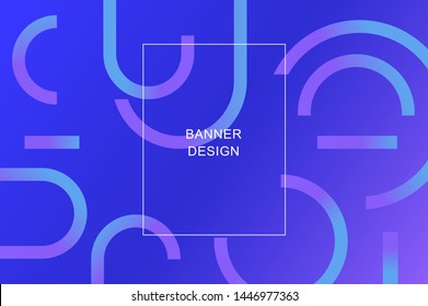 Trendy background with colorful shapes. Vector illustration