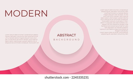 trendy background. Creative pink papercut background with shadow. Vector background.