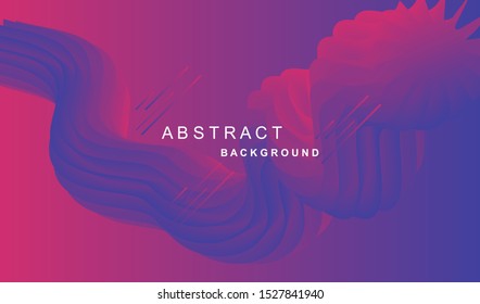 Trendy background with deep gradients and vibrant colors. Futuristic geometric fluid vector design. 