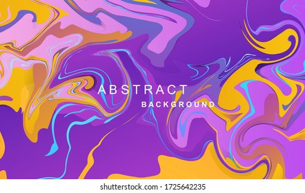 Trendy background with deep gradients and vibrant colors. Futuristic geometric fluid vector design. 