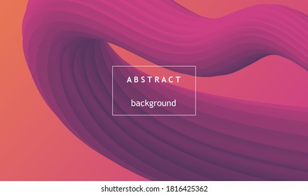 Trendy background with deep gradients and vibrant colors. Futuristic geometric fluid vector design. 