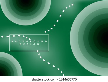Trendy background design. green circle backgrounds for covers. papercut texture, header title elements, and poster.