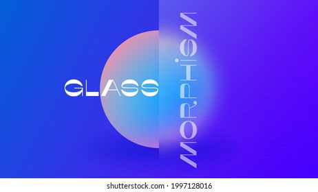 Trendy background in glass morphism  style and blur behind frosted glass  For any web projects 