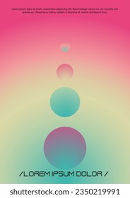Fondo de moda con formas holográficas de malla degradada. Diseño de portada vectorial para su negocio. Conjunto mínimo de impresión en colores azul rosado para su estilo de identidad. 