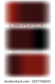 Trendy Background with Gradient Mesh Holographic Shapes. Vector Page Design for your Identity. Minimal Print Set in Red Colors for Your Identity Style. 