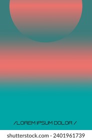 Trendy Background with Gradient Mesh Holographic Shapes. Vector Template Design for your Business. Minimal Colourful Print Set for Your Identity Style. 