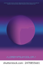 Trendy Hintergrund mit Gradient Mesh Holographische Formen. Vektorgrafik Cover Design für Ihr Unternehmen. Minimales buntes Druckset für Ihren Identitätsstil. 