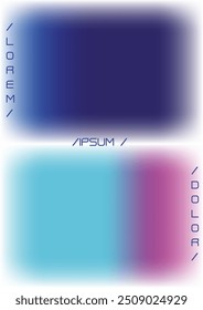 Fundo da moda com formas holográficas de malha de gradiente. Design de capa de vetor para sua empresa. Conjunto mínimo de impressão colorida para seu estilo de identidade. 